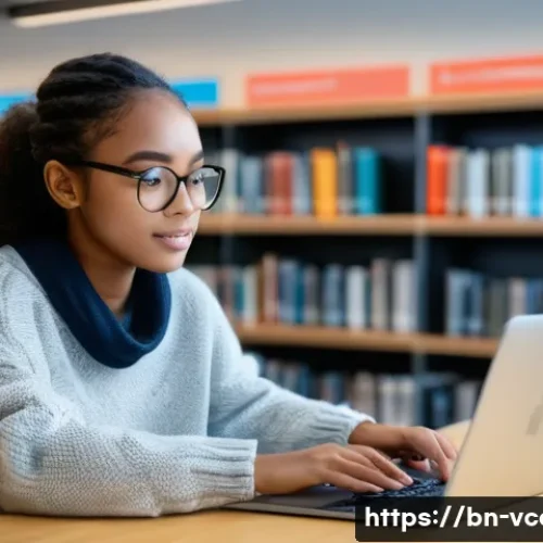 Home 21 영상콘텐츠 전문가가 되기 위한 학위와 교육과정 - **Prompt:** A young, focused female student, approximately 22 years old, with diverse features, is s...